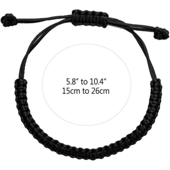 6 Pieces Handmade Knots Red Black Evil Eye Bracelets - Picture 3 of 6